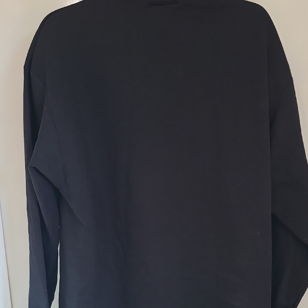 Champion Black Crewneck Sweater with Purple Graphic - Picture 4 of 7